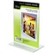 Nudell Stand-Up Sign Holder, 5"x7", Plastic, Clear NUD38018Z - alternate 1